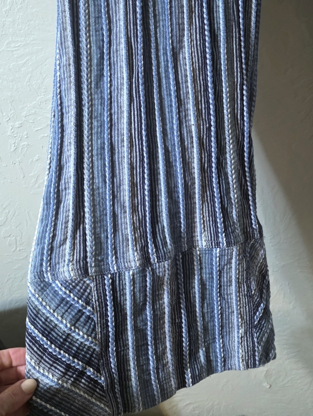 Free People Days End Indigo Stripe Pant M - Picture 3 of 7